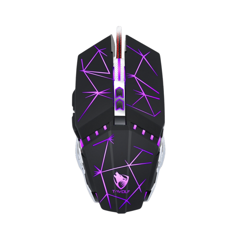 Souris Gamer Filaire T-WOLF V7 -STAR BLACK - photo 1