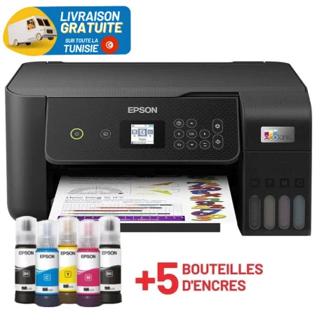 Imprimante Multifonction à réservoir intégré 3en1 couleur A4 Epson ECOTANK L3260 / USB & WIFI — vue 4