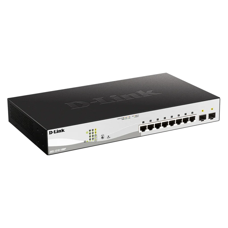Switch DLINK 8 GIGA PoE + 2 SFP ports Smart  130W - photo 1