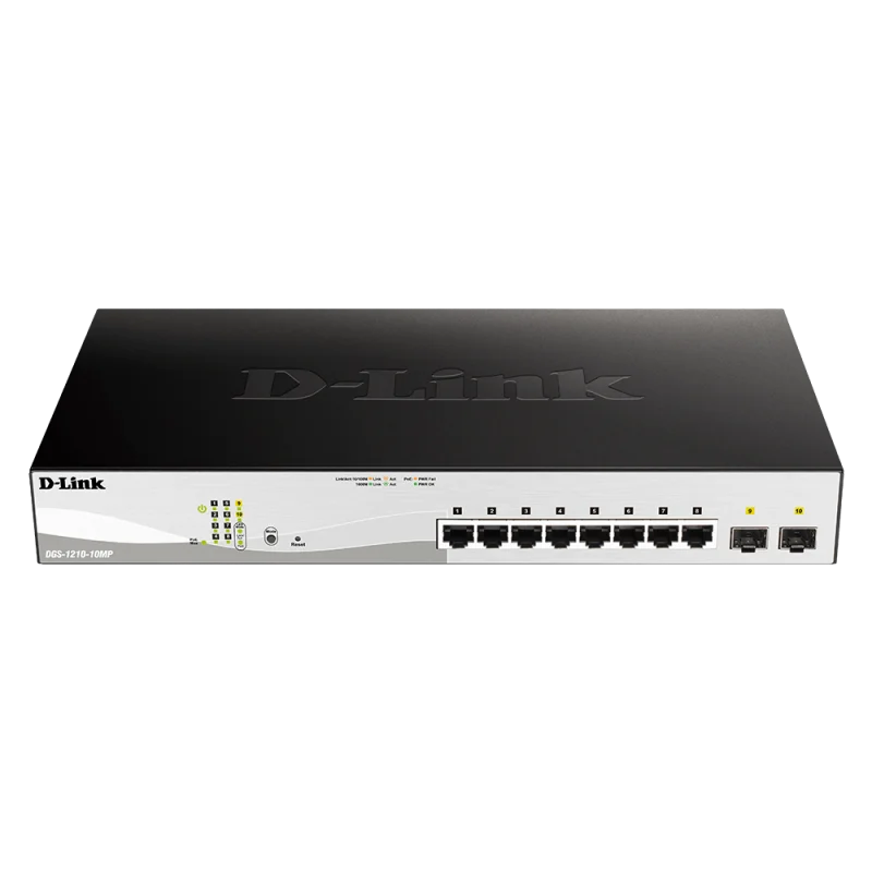 Switch DLINK 8 GIGA PoE + 2 SFP ports Smart  130W - photo 2