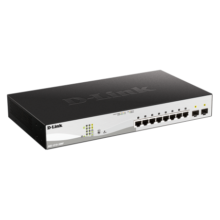 Switch DLINK 8 GIGA PoE + 2 SFP ports Smart  130W - photo 5