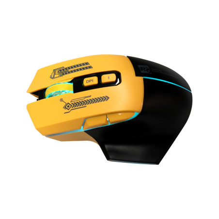 SOURIS OPTIQUE 7D GAMING -  R8 - 1639 -YELLOW - photo 6