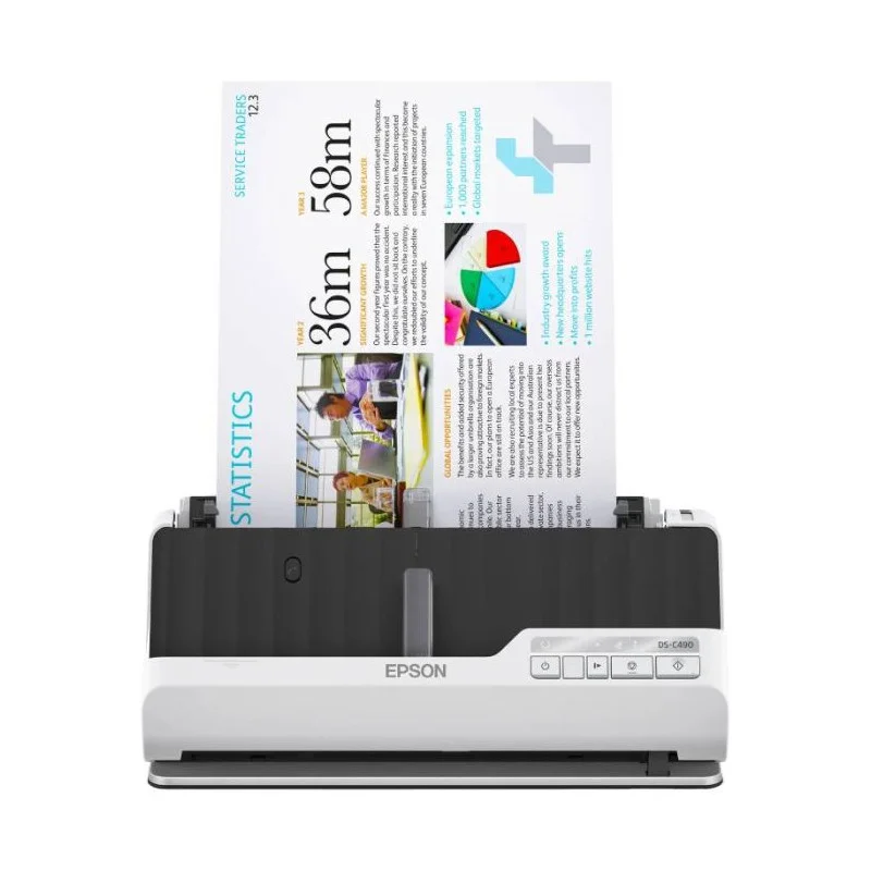 Scanner à Défilement EPSON DS-C490 A4 / Blanc