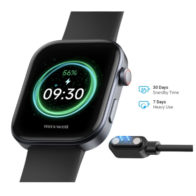 Smartwatch Maxwell AMOLED GTX12 (double ceinture) / Noir - photo 4