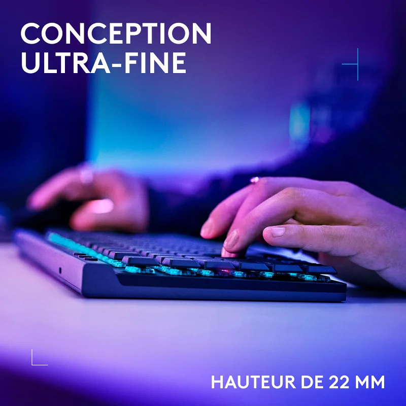 Clavier Gamer Sans Fil LOGITECH G515 LIGHTSPEED TKL / Noir - Logitech - photo 2
