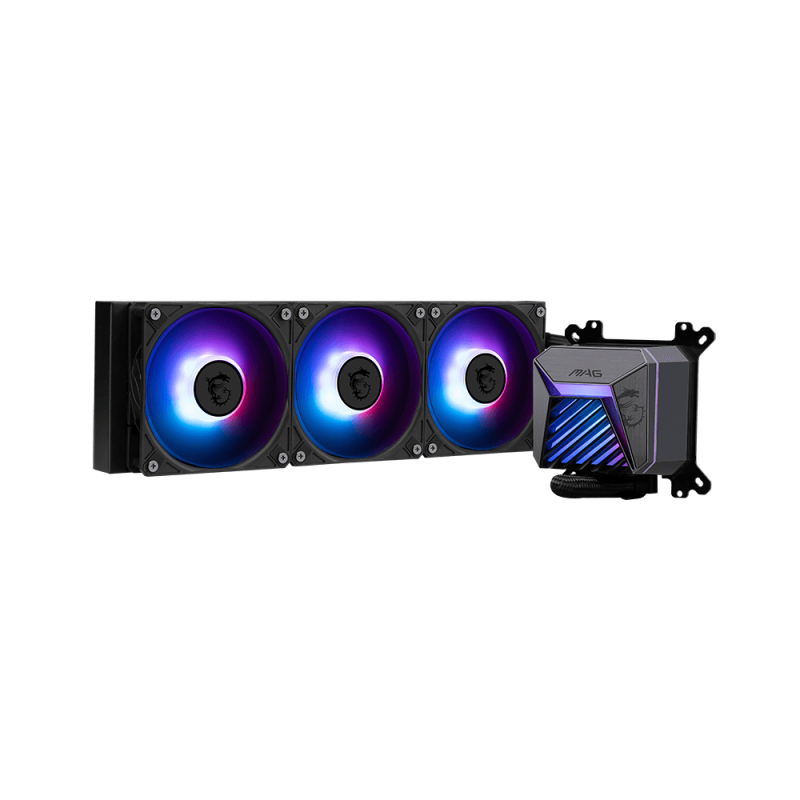 Kit Watercooling MSI MAG CORELIQUID A15 360 / 360 mm / ARGB / LGA1851 / AM5 / Noir - MSI - photo 1