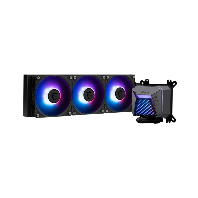 Kit Watercooling MSI MAG CORELIQUID A15 360 / 360 mm / ARGB / LGA1851 / AM5 / Noir - MSI - photo 1