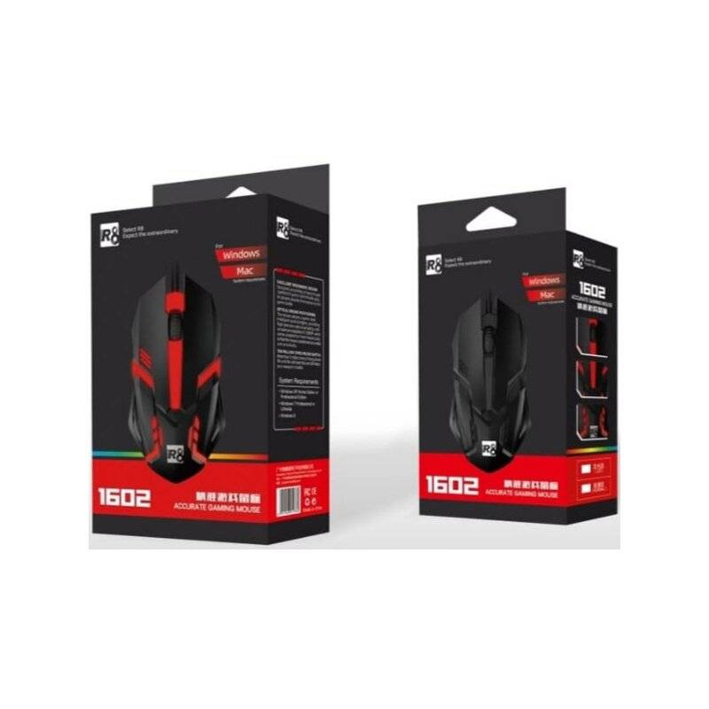 SOURIS GAMING RGB R8 - 1602L / BLACK - photo 3