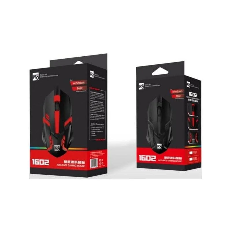 SOURIS GAMING RGB R8 - 1602L / BLACK - photo 3