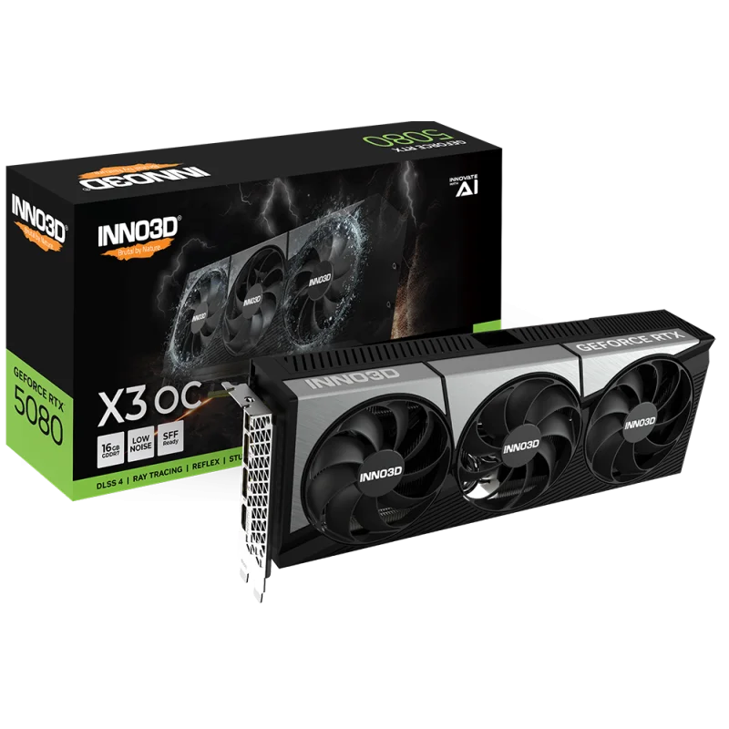 Carte graphique INNO3D GeForce RTX 5080 X3 OC / 16 Go GDDR7 - photo 1