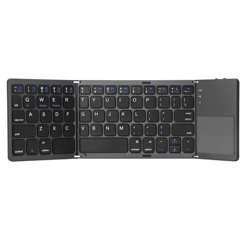 Clavier XTREMEMAC XWH-FLK-13 Pliable avec pavé tactile / Bluetooth / Gris sidéral - photo 1