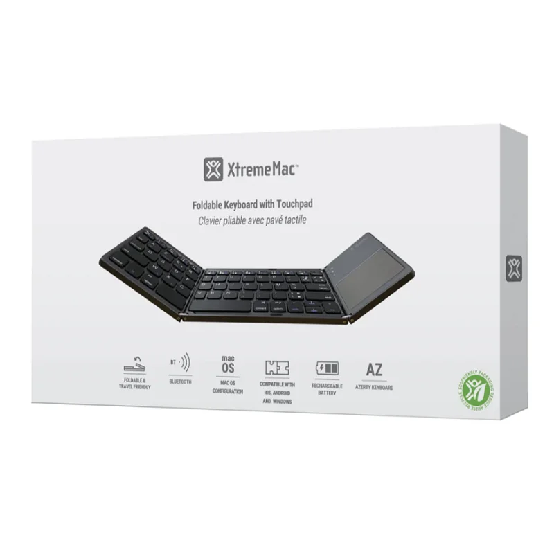 Clavier XTREMEMAC XWH-FLK-13 Pliable avec pavé tactile / Bluetooth / Gris sidéral - photo 3