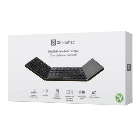 Clavier XTREMEMAC XWH-FLK-13 Pliable avec pavé tactile / Bluetooth / Gris sidéral - photo 8
