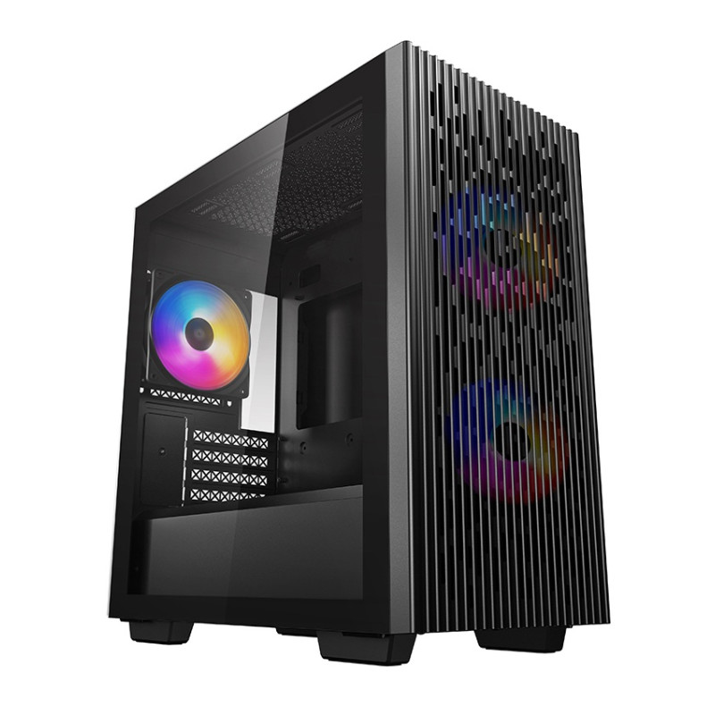 Boîtier Gaming Moyen Tour DeepCool MATREXX 40 3FS / Micro-ATX / RGB / Noir - photo 1