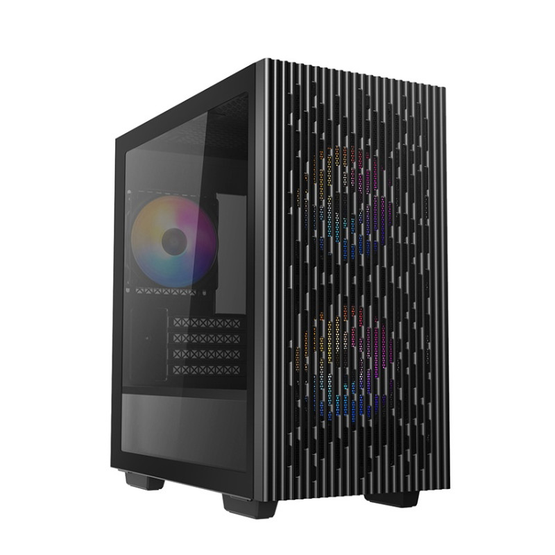 Boîtier Gaming Moyen Tour DeepCool MATREXX 40 3FS / Micro-ATX / RGB / Noir - photo 3