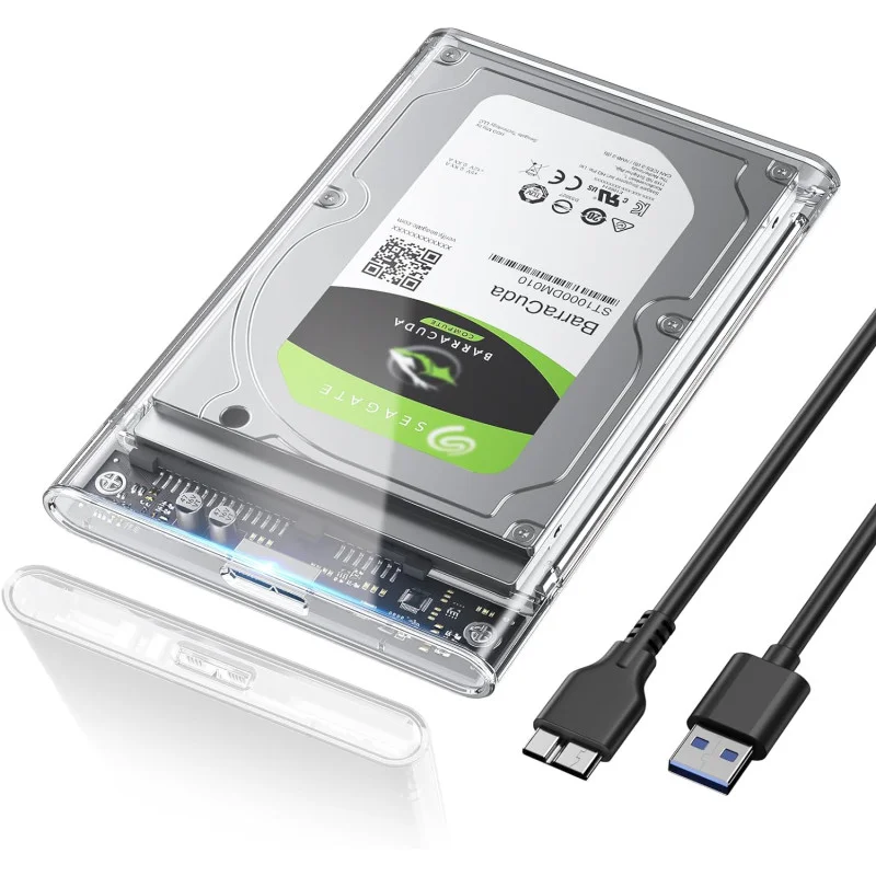 Boitier Disque Dur Externe 2.5'' USB 3.1 Transparent