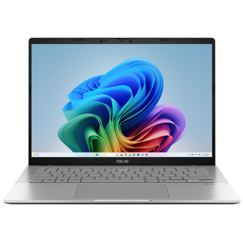 Pc Portable ASUS Vivobook S14 S3407QA / Snapdragon X X1 26 100 / 16 Go / 1 To SSD / Windows 11 / Copilot+ / Silver - Asus - photo 1