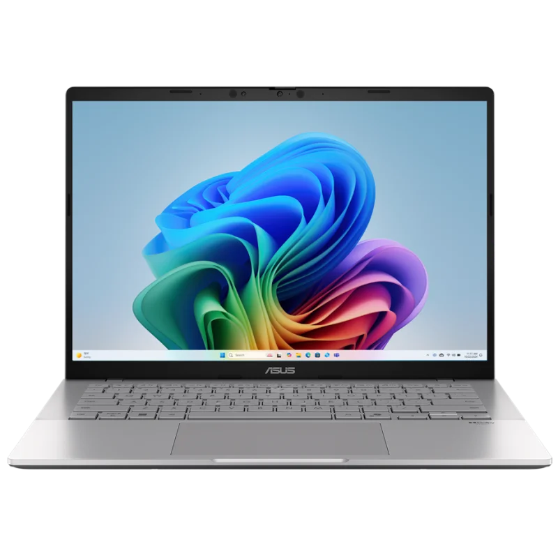 Pc Portable ASUS Vivobook S14 S3407QA / Snapdragon X X1 26 100 / 16 Go / 1 To SSD / Windows 11 / Copilot+ / Silver - Asus - photo 1