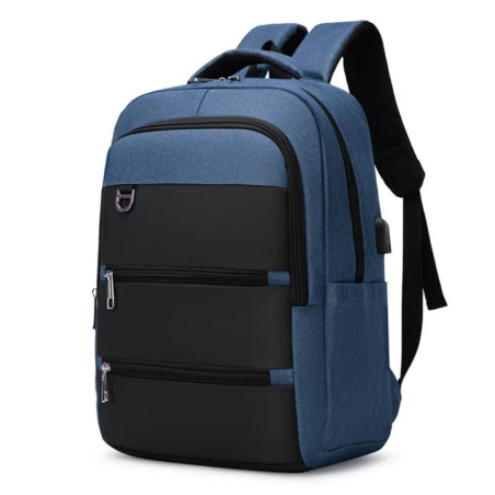 SAC A DOS  16.1" +PORT USB - 5970 / BLEU - photo 3