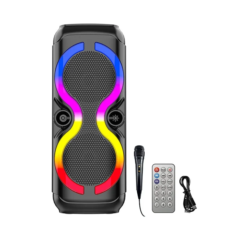 Haut-parleur DJ sans fil Bluetooth à lumière disco ZQS 8230 - 2X 20W - photo 3