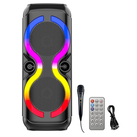 Haut-parleur DJ sans fil Bluetooth à lumière disco ZQS 8230 - 2X 20W - photo 6