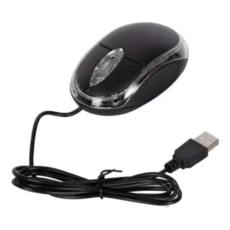 SOURIS SIMPLE NOIR TRANSAPRENT SJ-100