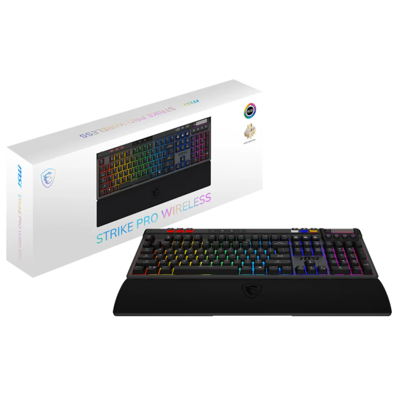 Clavier mécanique MSI STRIKE PRO W SILENT FR - MSI - photo 1