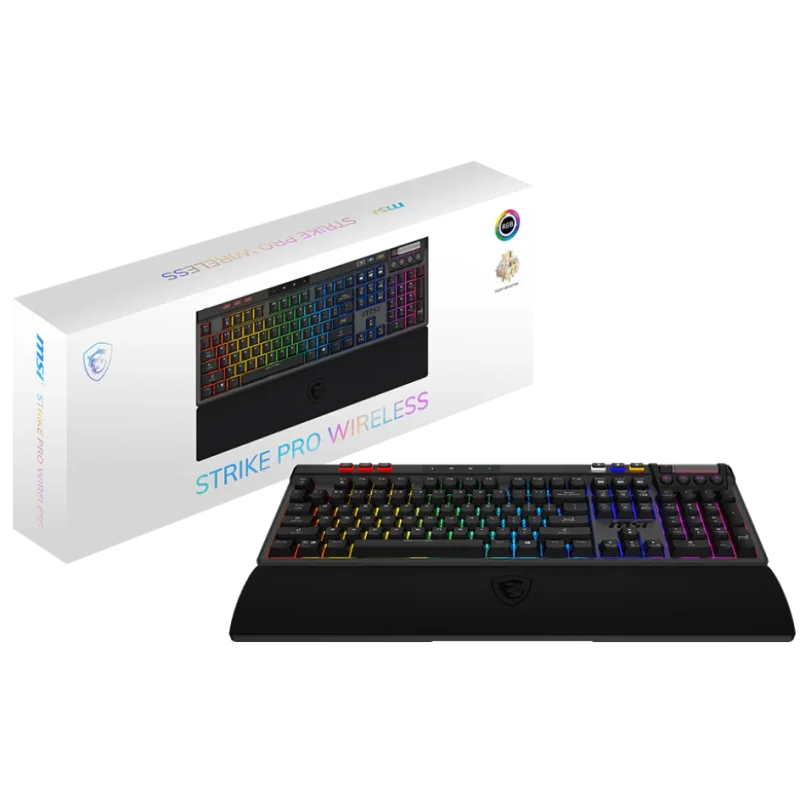 Clavier mécanique MSI STRIKE PRO W SILENT FR - MSI - photo 1