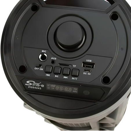 Haut-parleur DJ sans fil Bluetooth ZQS 4243 / 16W / Noir - photo 8