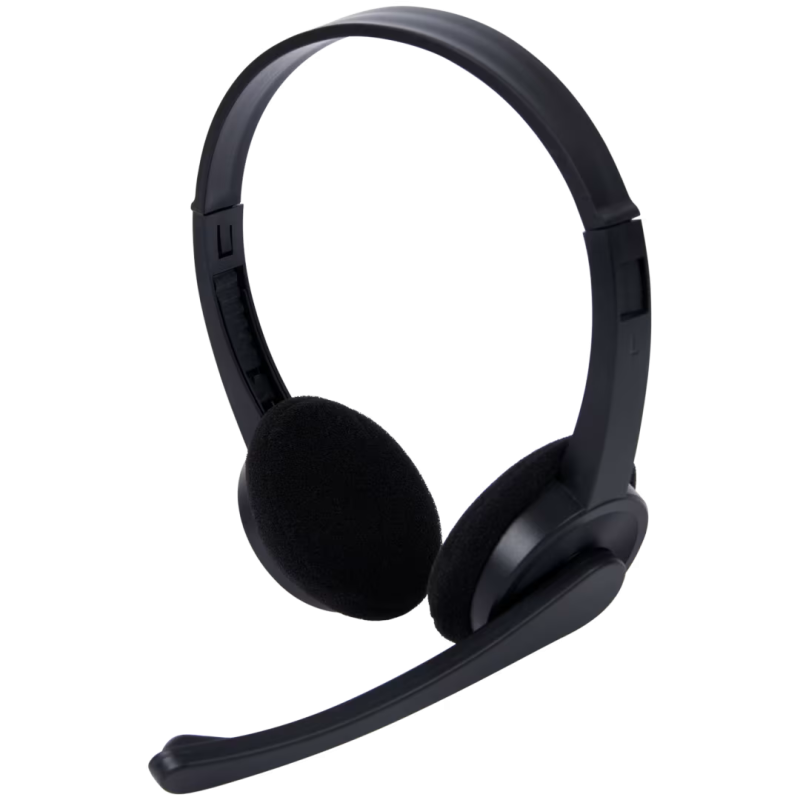 Casque de bureau Sologic avec microphone / JACK 3.5MM / Noir - photo 1