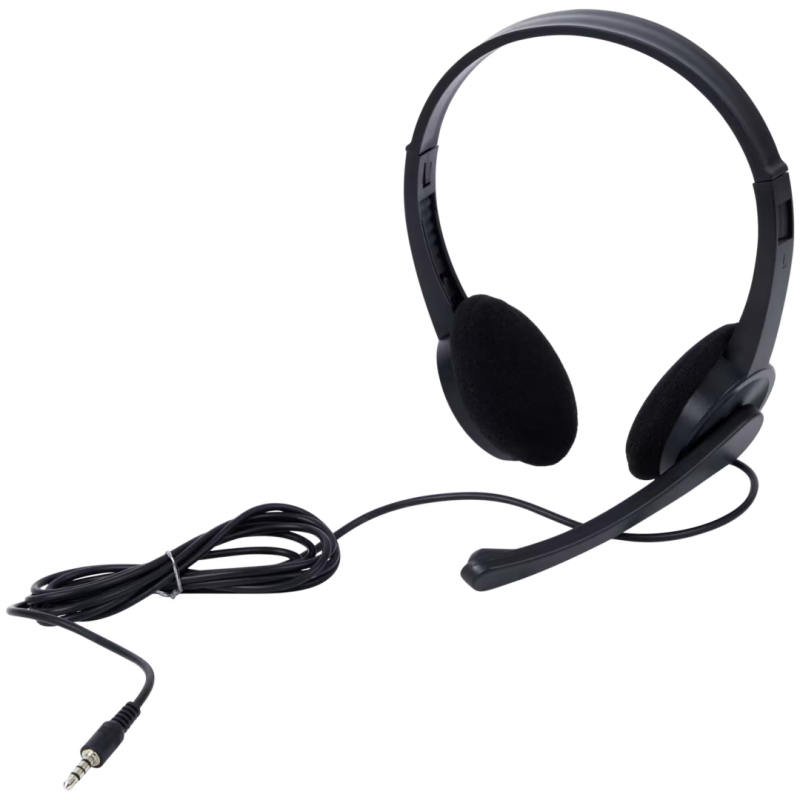 Casque de bureau Sologic avec microphone / JACK 3.5MM / Noir - photo 2