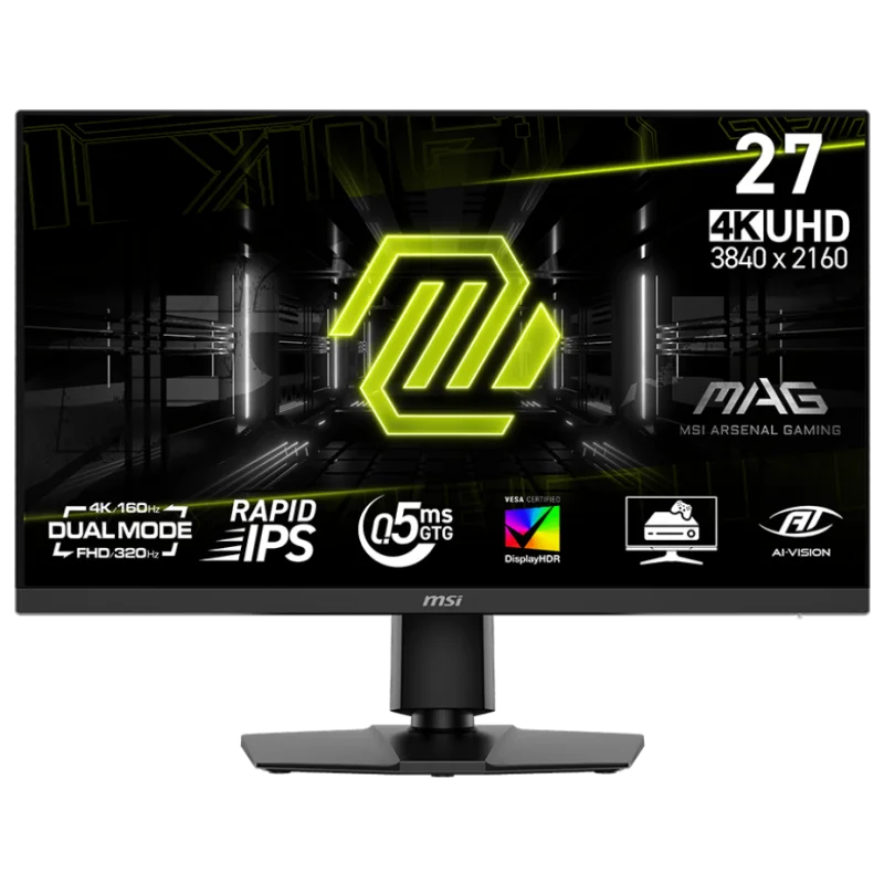ECRAN GAMING MSI MAG272URD E16 27" 160Hz | RAPID IPS 4K 0.5ms GtG | HDMI/DP/USB