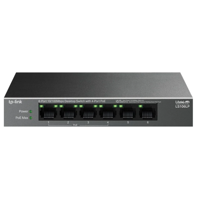 Switch de bureau 6 ports 10/100Mbps - TP-Link Omada