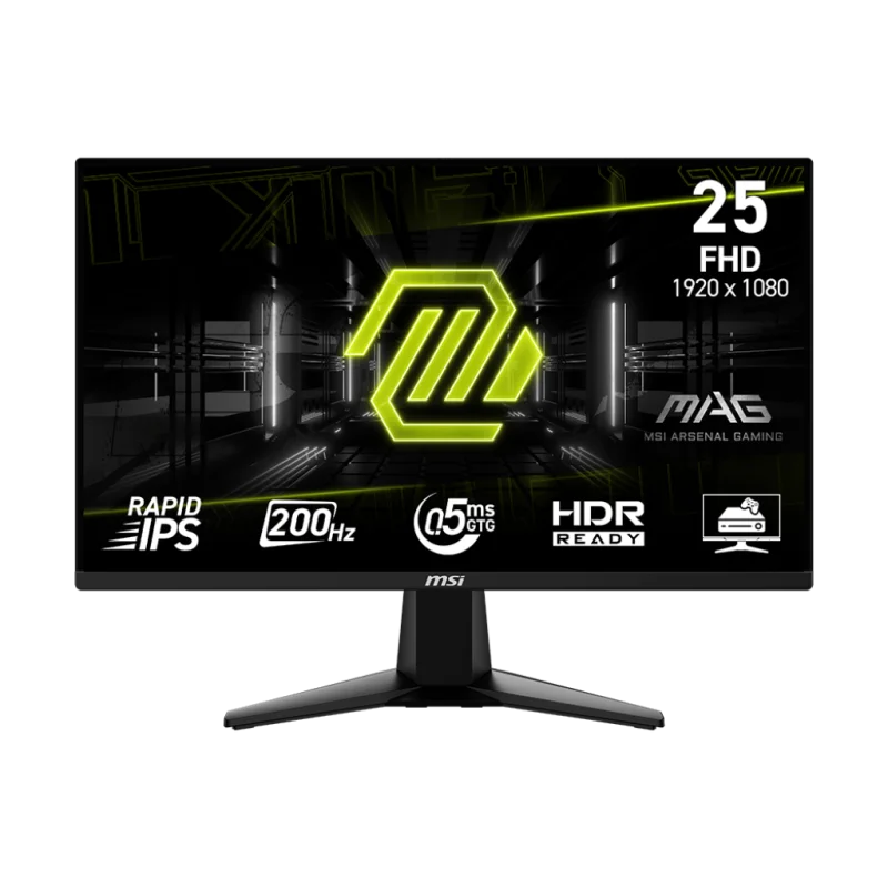 Écran Gaming MSI MAG 255F E20 24.5" Full HD IPS / 200 Hz / 0.5 ms / Noir