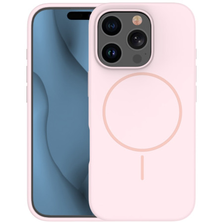 Coque en silicone Thin Magsafe pour iPhone 16 Pro 6,3" / Rose Clair - photo 7
