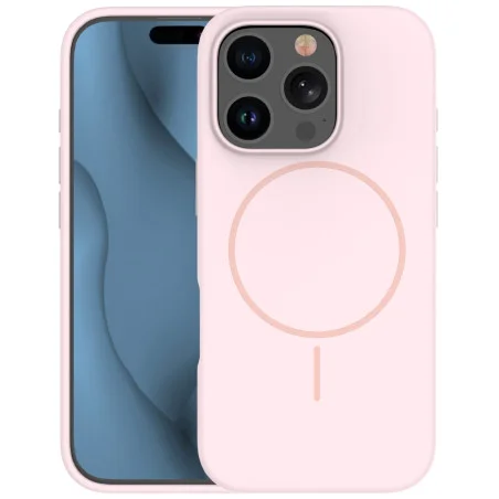 Coque en silicone Thin Magsafe pour iPhone 16 Pro 6,3" / Rose Clair - photo 7