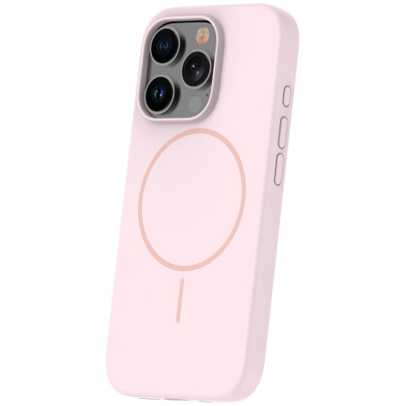 Coque en silicone Thin Magsafe pour iPhone 16 Pro 6,3" / Rose Clair - photo 8