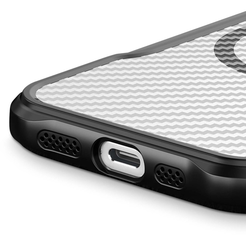 Coque Defender Carbon Magsafe pour iPhone 16 Pro 6,3" / Noir - photo 5