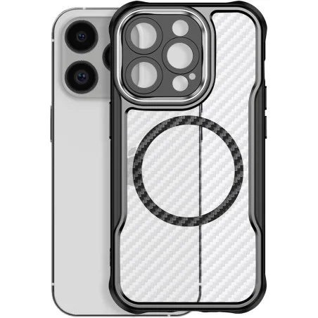 Coque Defender Carbon Magsafe pour iPhone 16 Pro 6,3" / Noir - photo 7