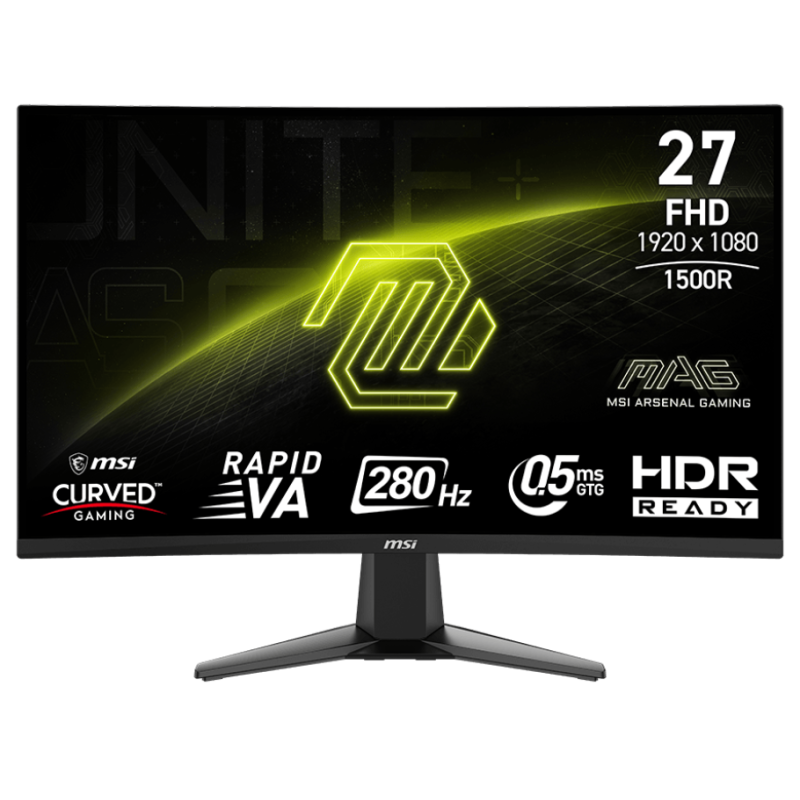 Écran Gaming Curved MSI MAG 276CXF 27" Full HD / 280 Hz / Noir - MSI - photo 1