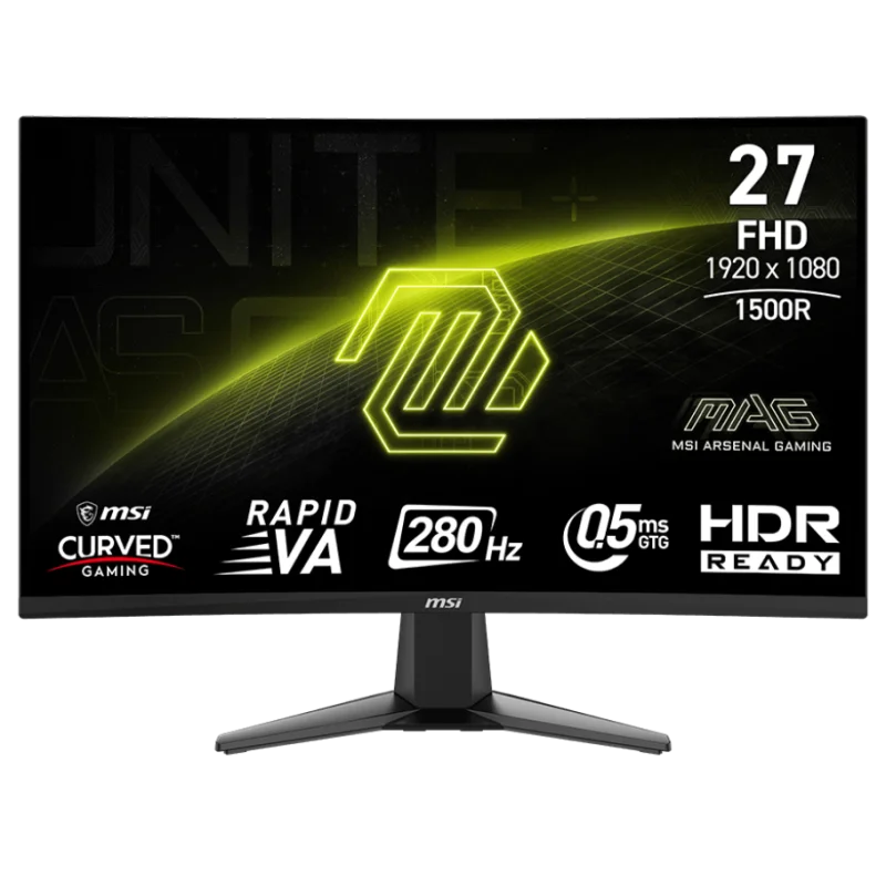 Ecran Gaming MSI MAG276CXF 27" FHD Curved / 280Hz / Black