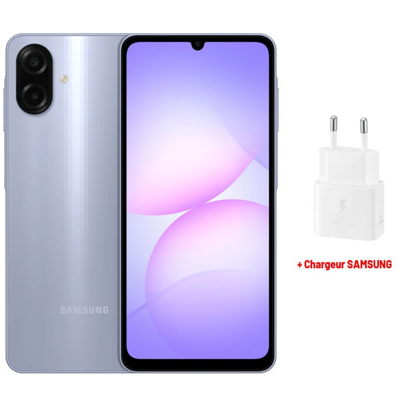 Samsung Galaxy A07 / 8 Go / 64 Go / Vert Avec Chargeur secteur et câble