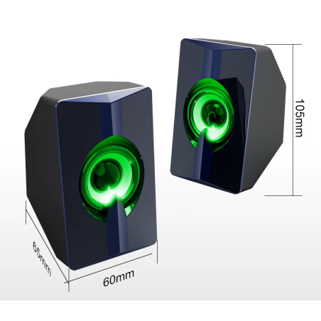 Haut-parleur T-WOLF S5 USB 2.0 RGB / BLACK - photo 14