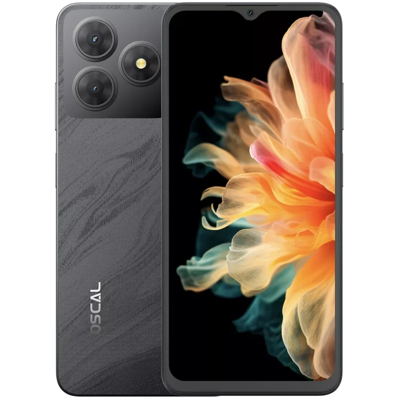 Smartphone OSCAL FLAT 2 | 4+8G/128G | NOIR - photo 1