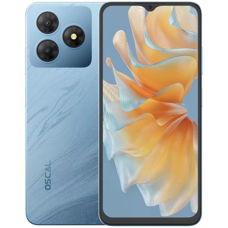Smartphone OSCAL FLAT 2 | 4+8G/128G | Bleu - photo 1