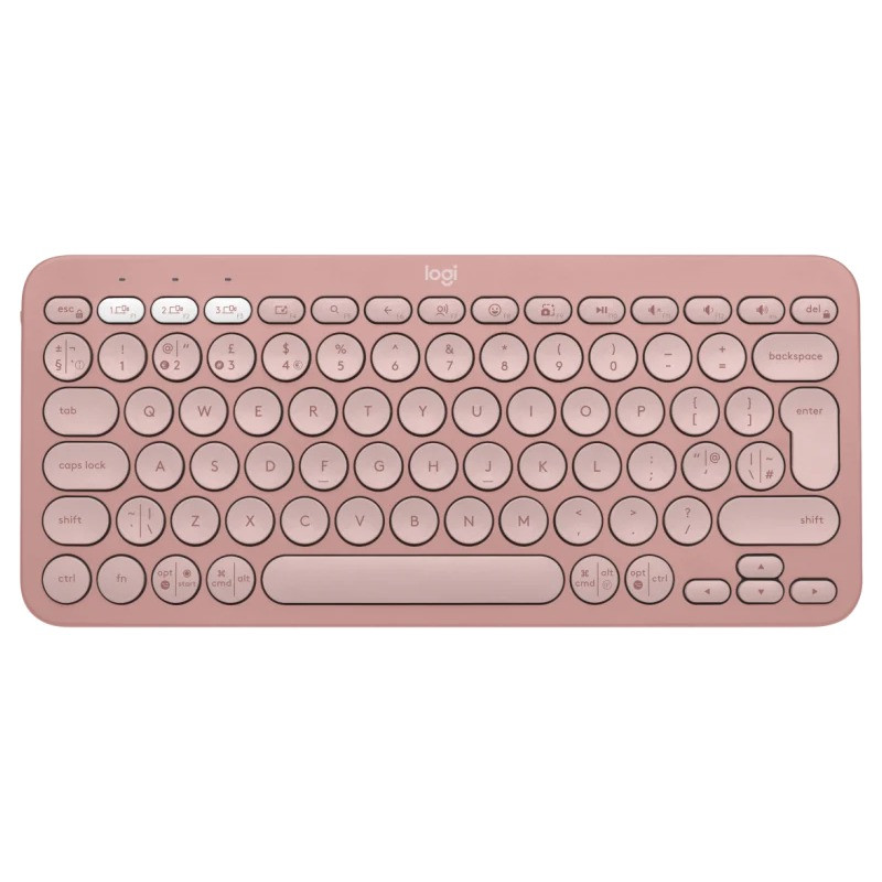 Clavier Sans Fil LOGITECH K380s Clés Pebble 2 / Rose - Logitech - photo 1