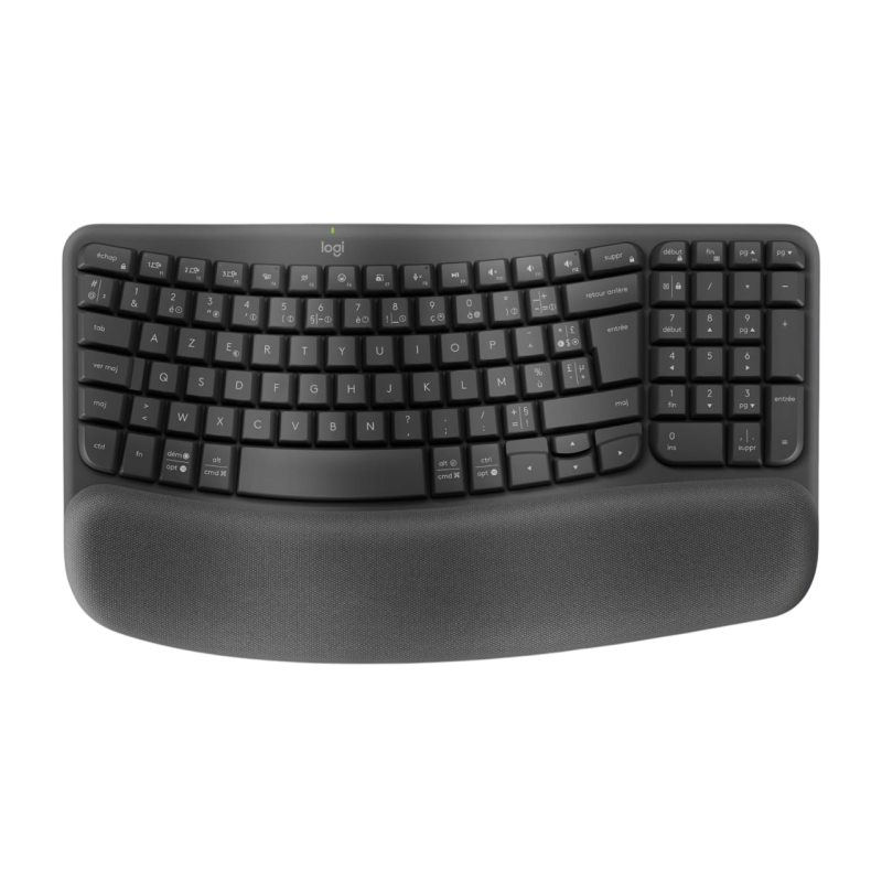 Clavier Sans Fil LOGITECH Ergonomique Wave Keys / Noir - Logitech - photo 1