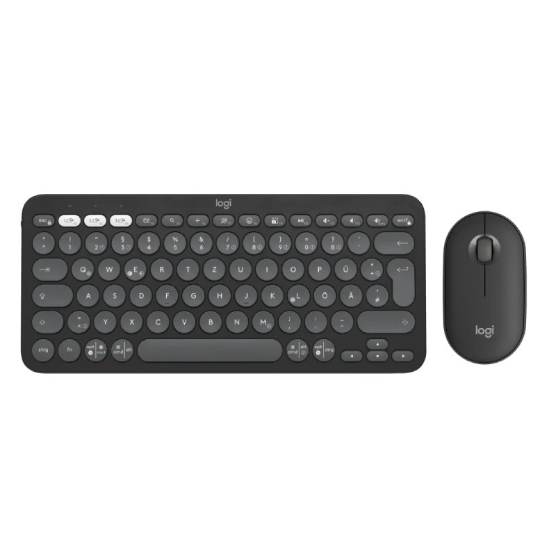 Ensemble Clavier et Souris Sans Fil LOGITECH Combo Pebble 2 / Noir - Logitech - photo 1