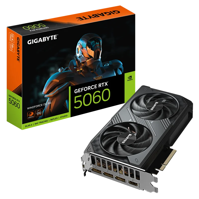 Carte graphique Gigabyte GeForce RTX 5060 WINDFORCE OC / 8 Go GDDR7 - Gigabyte - photo 1