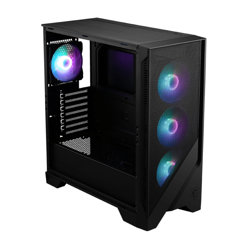 Boîtier Gaming Moyen Tour MSI MAG FORGE 320R AIRFLOW / ATX / ARGB / Noir - MSI - photo 2